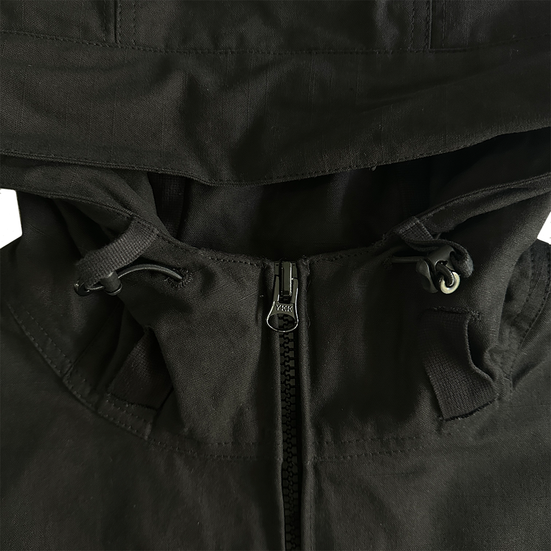 Corteiz Slant Pocket Military Jacket (შავი)