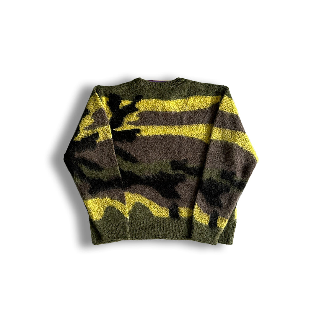 Mohair Camo Knitted Jumper