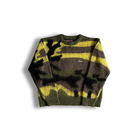 Mohair Camo Knitted Jumper