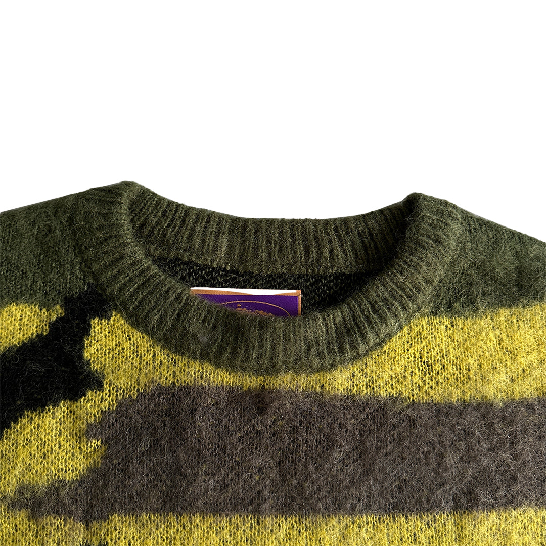 Mohair Camo Knitted Jumper